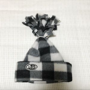 Polyester Plaid Grey/Blue White Hat